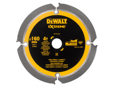 DeWalt DT1470-QZ Extreme PCD Fibre Cement Saw Blade 160 x 20mm x 4T