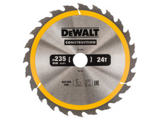 DeWalt DT1954-QZ Portable Construction Circular Saw Blade 235 x 30mm x 24T
