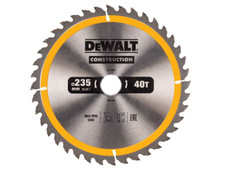 DeWalt DT1955-QZ Portable Construction Circular Saw Blade 235 x 30mm x 40T