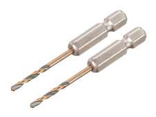 DeWalt DT20601-QZ BLACK&GOLD Hex HSS-G Drill Bits (2) 2.5mm