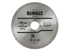DeWalt DT3703-QZ Continuous Rim Diamond Cutting Disc 115 x 22.23mm