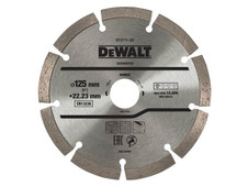 DeWalt DT3711QZ DT3711 Segmented Diamond Cutting Disc 125 x 22.23mm