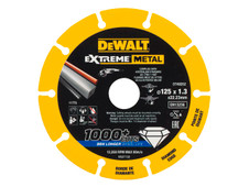 DeWalt DT40252 Extreme Diamond Metal Cutting Disc 125 x 22.23 x 1.3mm