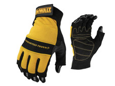 DeWalt Fingerless Synthetic Padded Leather Palm Gloves - Large