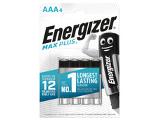 Energizer S13459 MAX PLUS AAA Alkaline Batteries (Pack 4)