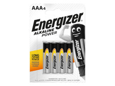 Energizer S8993 AAA Cell Alkaline Power Batteries (Pack 4)