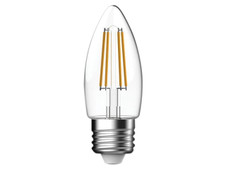 Energizer S12870 LED ES (E27) Candle Filament Non-Dimmable Bulb, Warm White 470 lm 4W
