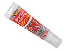 Everbuild Sika 907257 Easi-squeeze General Purpose Silicone White 80ml