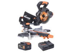Evolution 064-0001A R185SMS-Li EXT Sliding Mitre Saw 18V 1 x 4.0Ah Li-ion