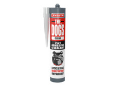 Evo-Stik 30627550 The Dog's 2-in-1 Adhesive and Sealant Crystal Clear 290ml