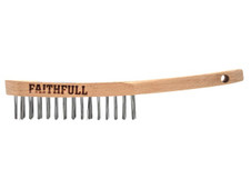 Faithfull Lightweight Scratch Brush, Four Row