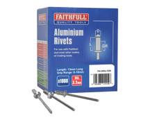 Faithfull Aluminium Rivets 3.2 x 13mm Long Bulk Pack of 1000