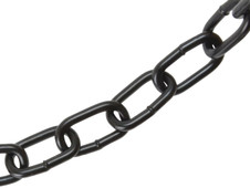 Faithfull Black Japanned Chain 8mm x 10m Box - Max. Load 450kg