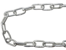 Faithfull Galvanised Chain Link 5mm x 25m Reel - Max. Load 160kg