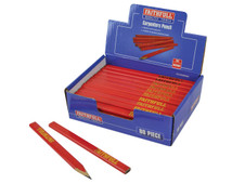 Faithfull Carpenter's Pencils - Red / Medium (Display 80)