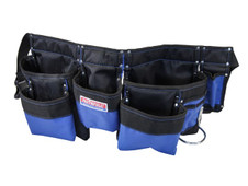 Faithfull Double Tool & Nail Pouch 2100D Nylon