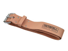 Faithfull Heavy-Duty Leather Belt 45mm Wide Tan