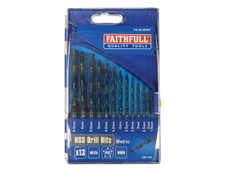 Faithfull FAIM13PSET HSS Jobber Drill Bit Set, 13 Piece (1.5-6.5mm) - FAIM13PSET - main image