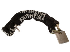 Faithfull FAIPLCHSET Padlock & Chain 1m x 9.5mm - FAIPLCHSET - main image