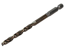 Faithfull HSSE M35 Cobalt Quick-Change Impact Drill Bit 6.0mm OL:109mm WL:57mm