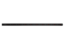Faithfull Matt Black Stainless Steel Measuring Rule 1000mm