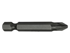 Faithfull Pozi S2 Grade Steel Screwdriver Bits PZ2 x 50mm (Pack 3)