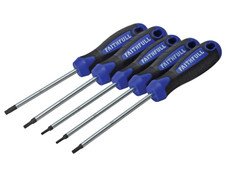 Faithfull FAISDTSET5 Star (Torx) Head Screwdriver Set, 5 Piece