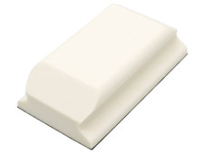 Flexipads World Class 93070 Hand Sanding Block Shaped White PUR GRIP® 70 x 125mm