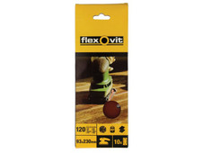 Flexovit 63642526337 1/3 Sanding Sheets Perforated Coarse 50 Grit (Pack 10)