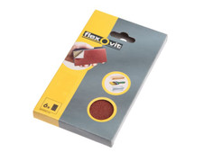 Flexovit 63642526348 Hook & Loop Sanding Block Refill Kit Medium 80g (6)