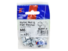 ForgeFix FPKNNW6 Nyloc Nut & Washer M6 ForgePack 20
