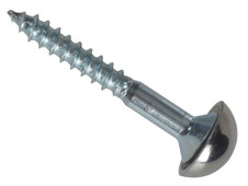 ForgeFix FPMS1128 Mirror Screw Chrome Domed Top Slotted ZP 1.1/2in x 8 Forge Pack 8