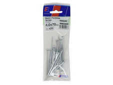 ForgeFix FPKMPS470ZP Multi-Purpose Pozi Screw CSK ST ZP 4.0 x 70mm ForgePack 20