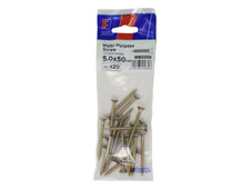 ForgeFix FPKMPS550Y Multi-Purpose Pozi Screw CSK ST ZYP 5.0 x 50mm ForgePack 20