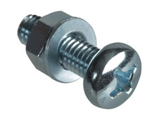 ForgeFix FPKMSPH620 Machine Screw Pozi Compatible Pan Head ZP M6 x 20mm ForgePack 10 - FORFPMSPH620 - main image