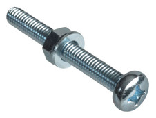 ForgeFix FPKMSPH650 Machine Screw Pozi Compatible Pan Head ZP M6 x 50mm ForgePack 15