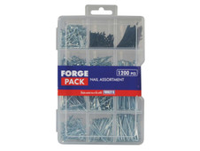 ForgeFix FPNLSET Assorted Nail Kit ForgePack Kit, 1200 Piece