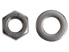 ForgeFix FPNUT8SS Hexagonal Nuts & Washers A2 Stainless Steel M8 ForgePack 12