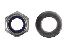 ForgeFix FPNYLOC10SS Nyloc Nuts & Washers A2 Stainless Steel M10 ForgePack 8