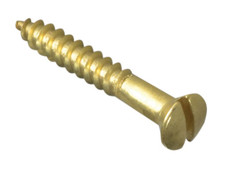 ForgeFix FPRAH16BR Wood Screw Slotted Raised Head Solid Brass 1in x 6 ForgePack 20