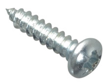 ForgeFix FPSTPP124ZP Self-Tapping Screw Pozi Compatible Pan Head ZP 1/2in x 4 ForgePack 60