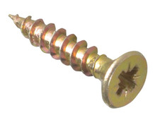 ForgeFix MPS316Y Multi-Purpose Pozi Compatible Screw CSK ST ZYP 3.0 x 16mm Box 200