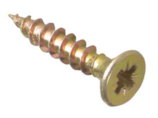 ForgeFix MPS3517Y Multi-Purpose Pozi Compatible Screw CSK ST ZYP 3.5 x 17mm Box 200