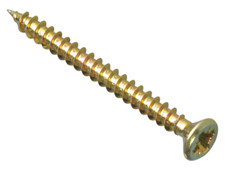 ForgeFix MPS3550Y Multi-Purpose Pozi Compatible Screw CSK ST ZYP 3.5 x 50mm Box 200