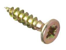 ForgeFix MPS415Y Multi-Purpose Pozi Compatible Screw CSK ST ZYP 4.0 x 15mm Box 200