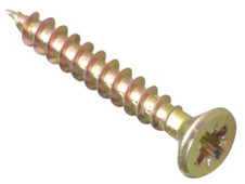 ForgeFix MPS4535Y Multi-Purpose Pozi Compatible Screw CSK ST ZYP 4.5 x 35mm Box 200