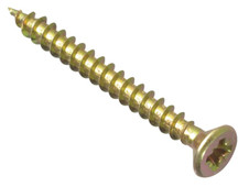 ForgeFix MPS4545Y Multi-Purpose Pozi Compatible Screw CSK ST ZYP 4.5 x 45mm Box 200
