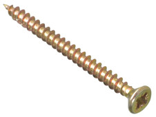 ForgeFix MPS4550Y Multi-Purpose Pozi Compatible Screw CSK ST ZYP 4.5 x 50mm Box 200