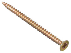 ForgeFix MPS4560Y Multi-Purpose Pozi Compatible Screw CSK ST ZYP 4.5 x 60mm Box 100