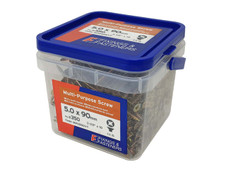 ForgeFix MPS590YT Multi-Purpose Pozi Compatible Screw CSK ST ZYP 5.0 x 90mm Tub 350